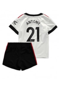 Manchester United Antony #21 Babytruitje Uit tenue Kind 2022-23 Korte Mouw (+ Korte broeken)